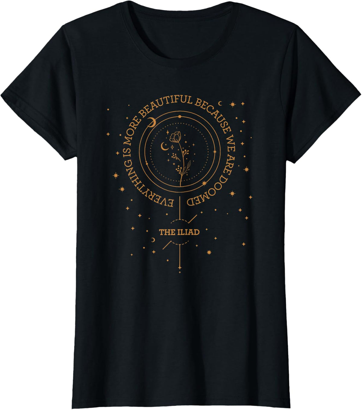Outfitters Ave. The Iliad - Homer Greek Mythology T-Shirt - Black
