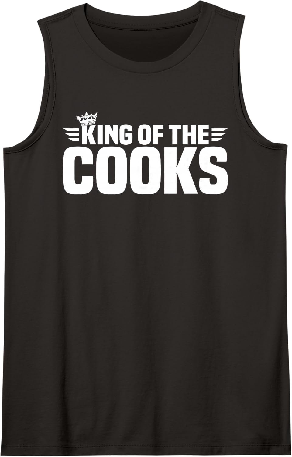 King of the Cooks Sleeveless Tank Top - Black
