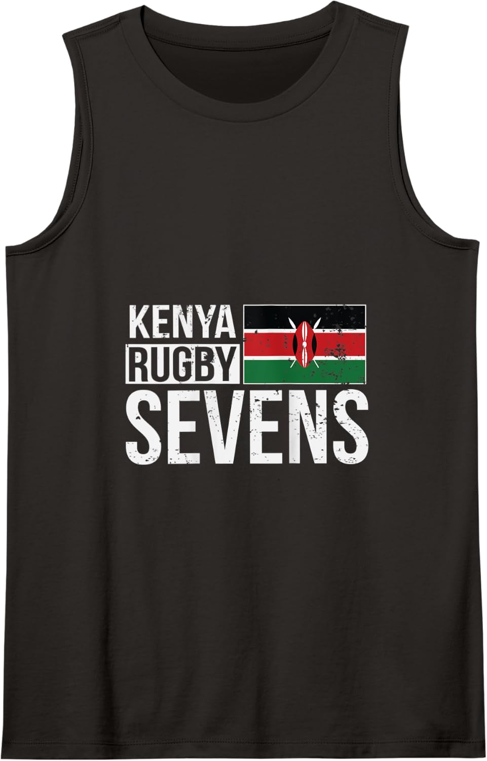 Kenya Rugby Sevens 7s Proud Fans Of Kenyan Africa Team Tank Top - Black