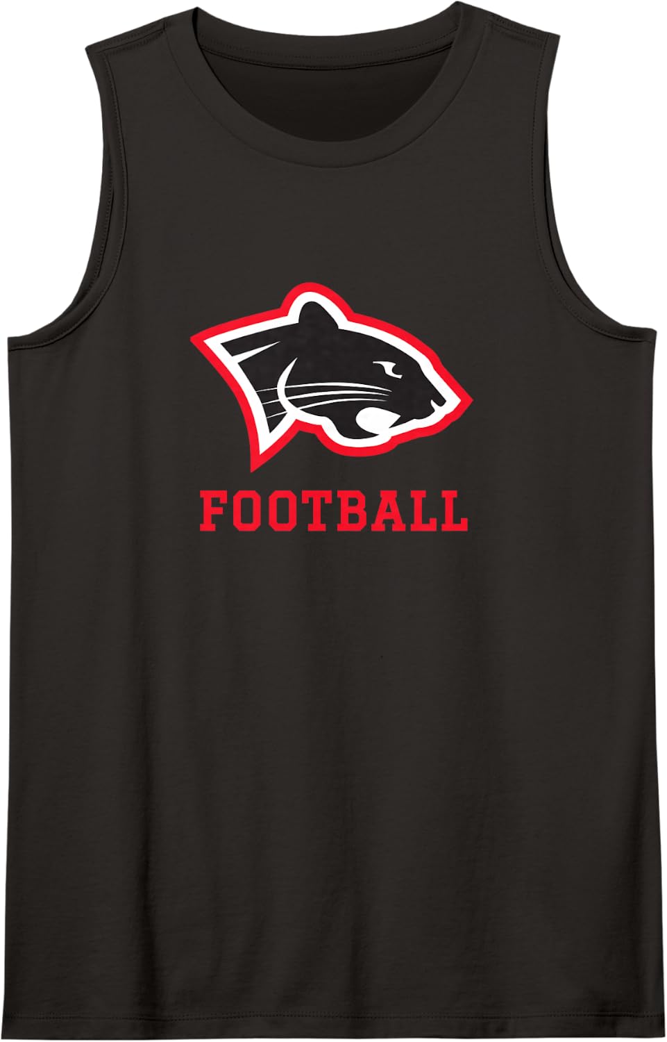 Ludlow Lions Football Sleeveless Tank Top - Black
