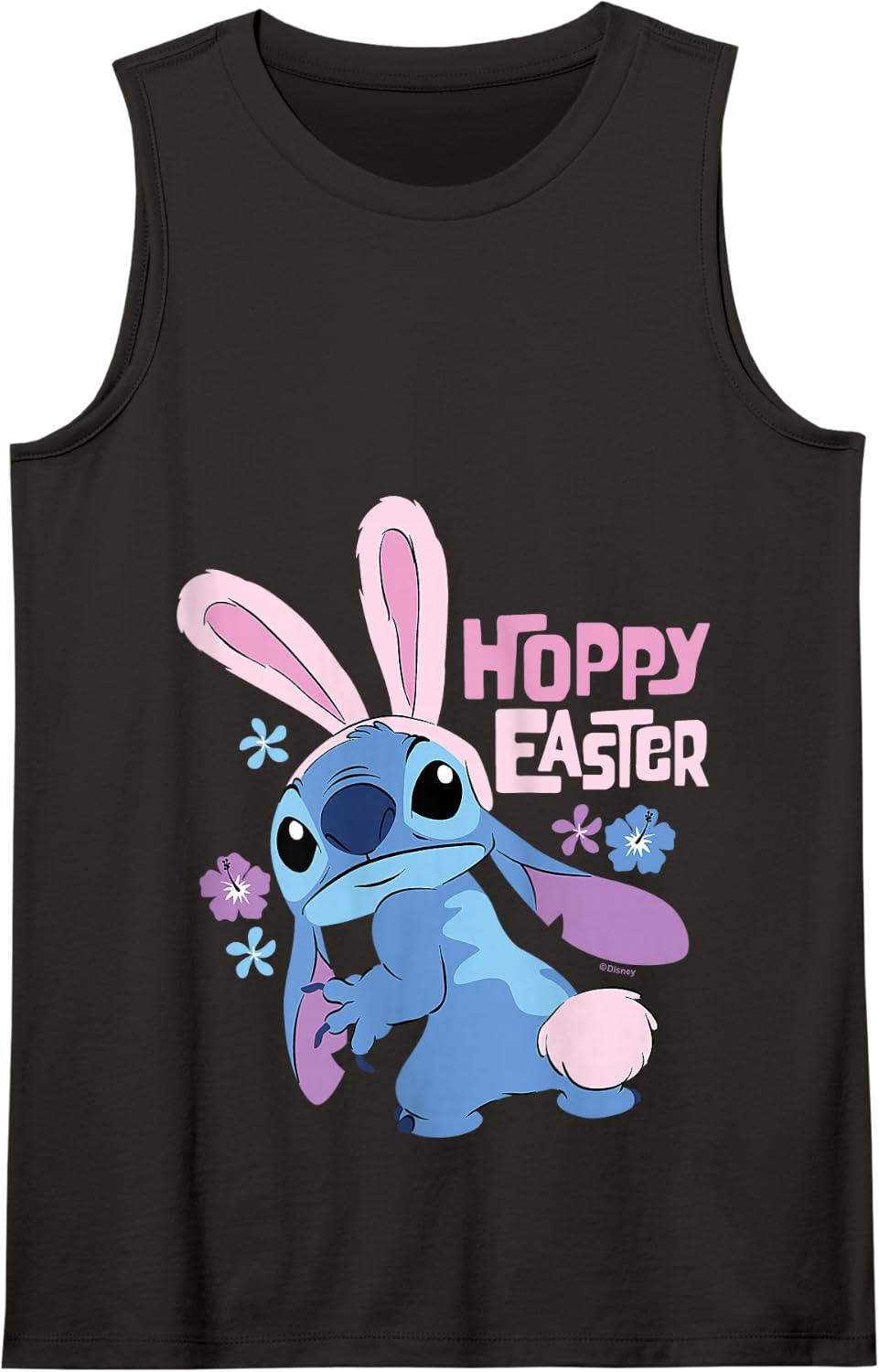 Lilo & Stitch - Hoppy Easter Bunny Tank Top - Black