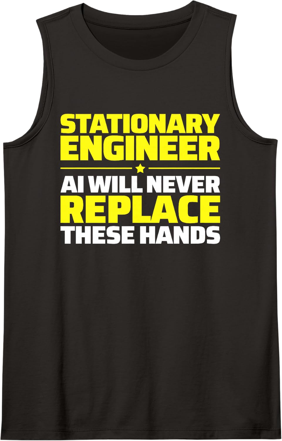 Stationary Engineer Never Replace Tank Top - Black