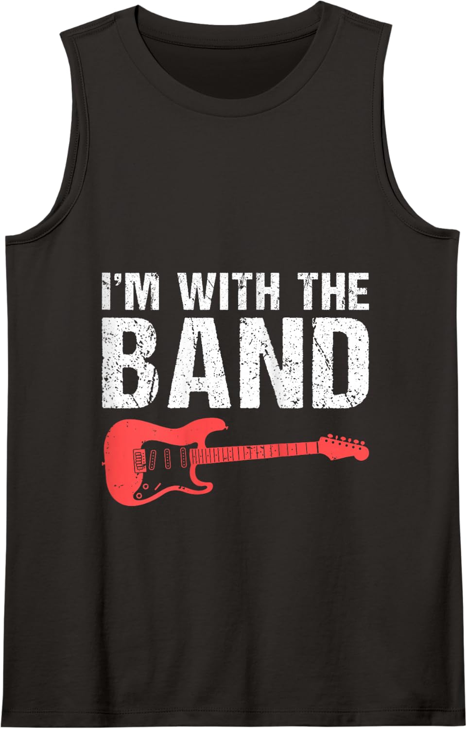 Im with the Band Rock and Roll Rocker Tank Top - Black