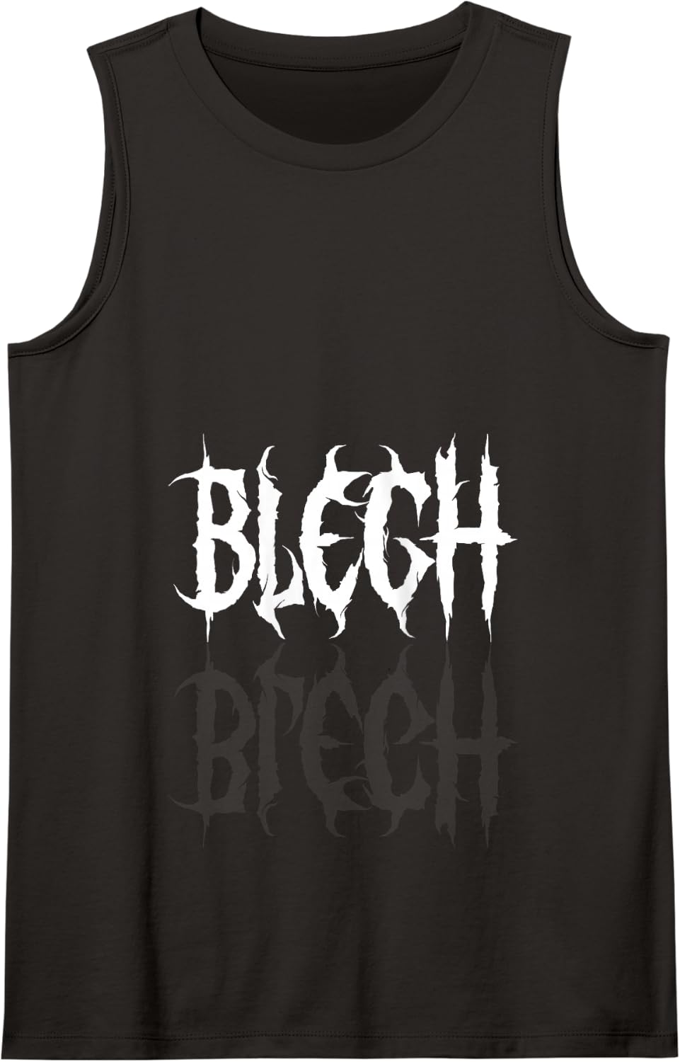Blegh - Graphic for Bold Deathcore Singer Tank Top - Black