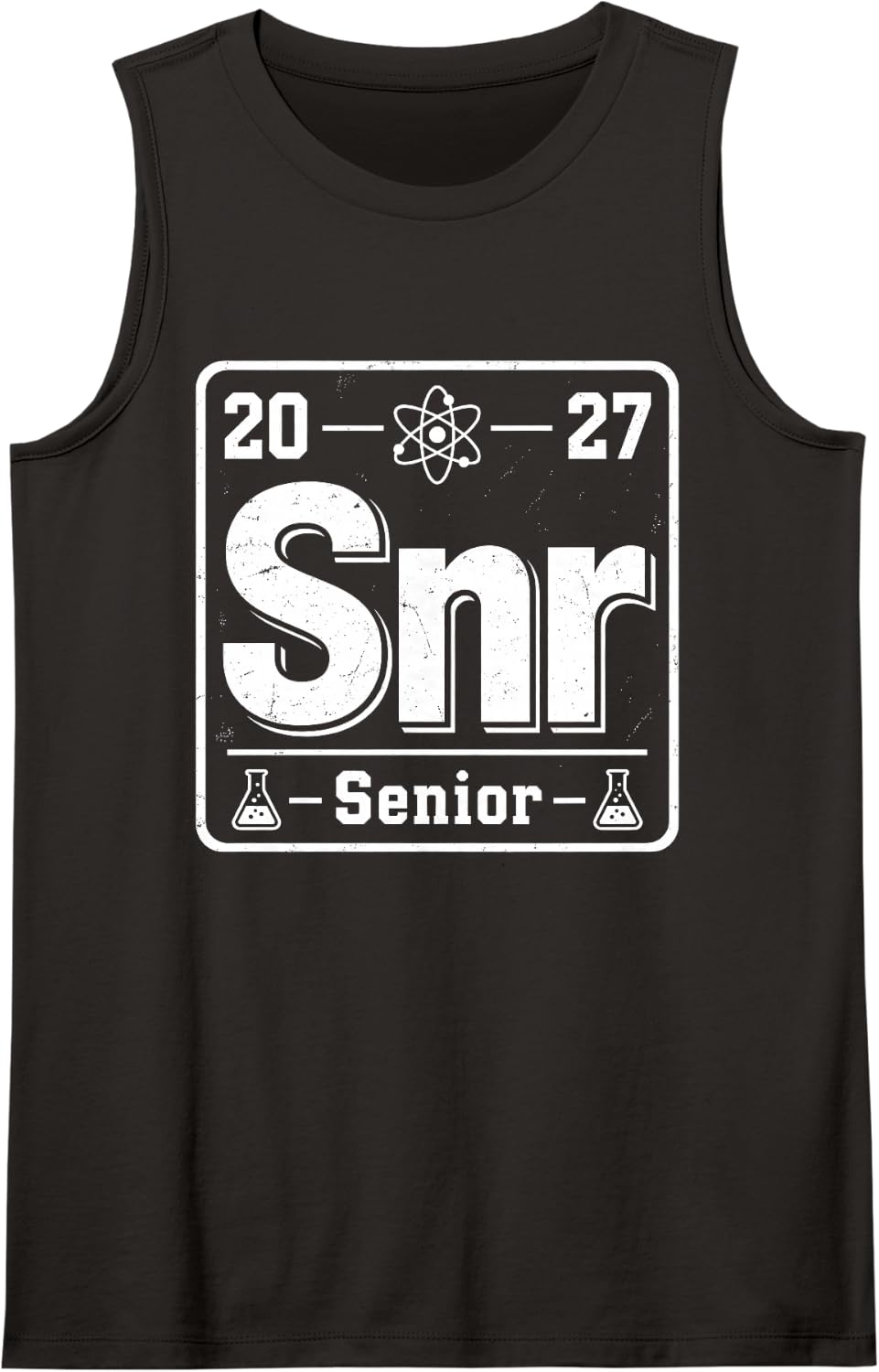 Senior 2027 Chemistry Periodic Table Science Graduation Tank Top - Black
