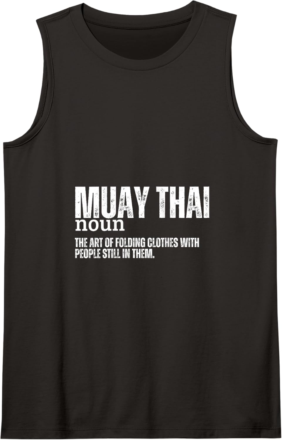 Muay Thai Definition Funny Muay Thai Tank Top - Black