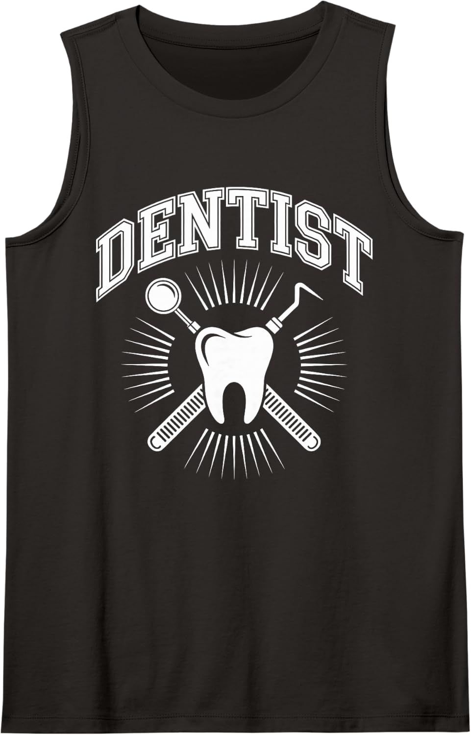 Dentist Dentistry Sleeveless Tank Top - Black