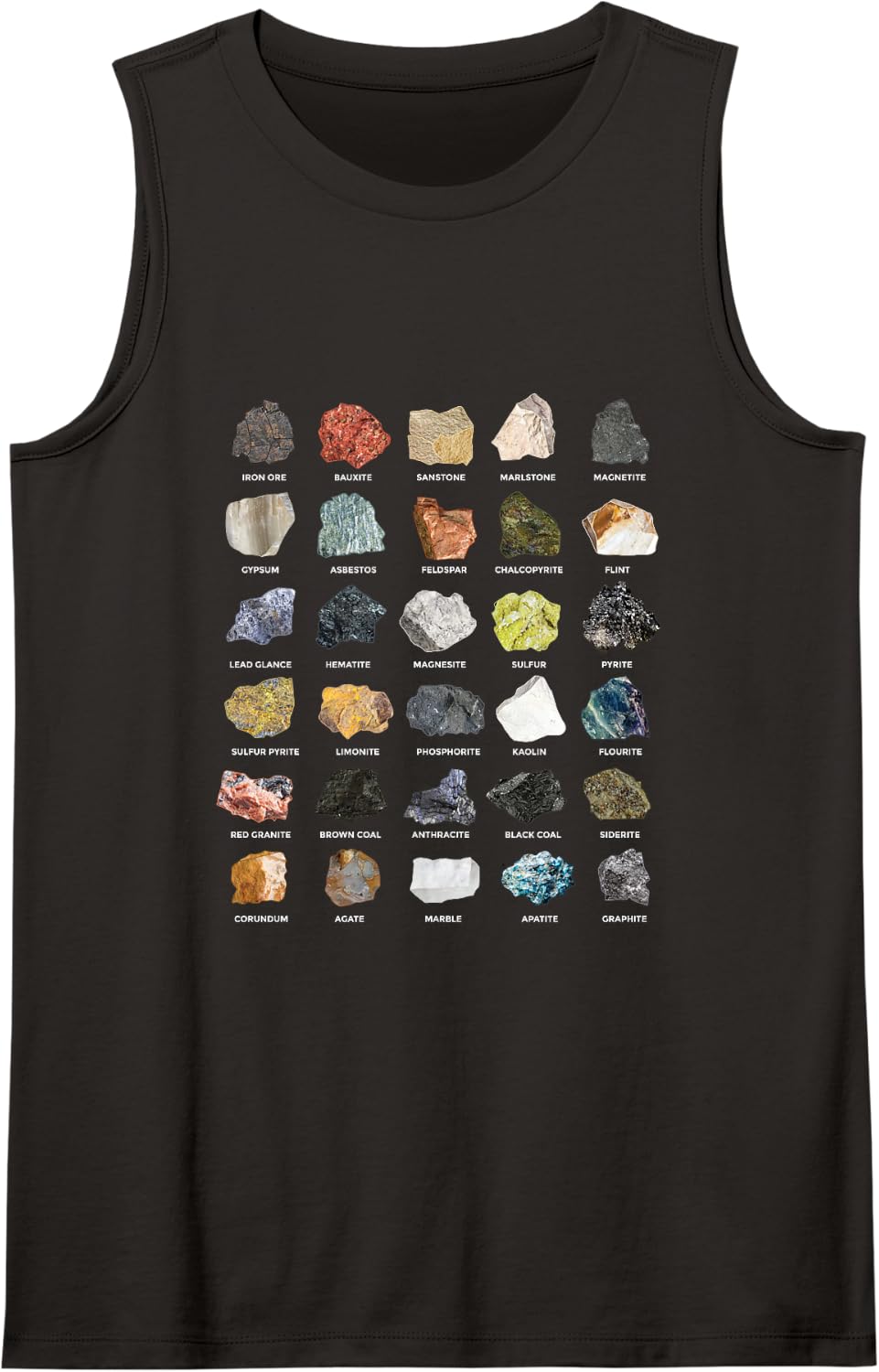 Rock Collector Geology Geologists Sleeveless Tank Top - Black