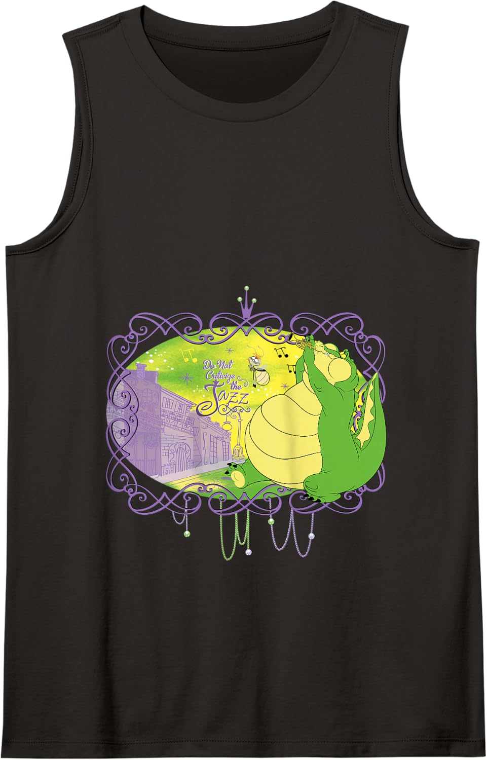 Disney The Princess and The Frog Louis and Ray Mardi Gras Tank Top - Black