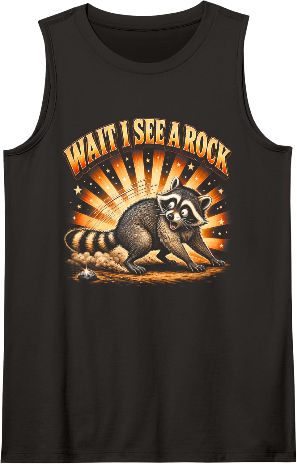 Geologist Rockhound Wait I See A Rock Tank Top - Black
