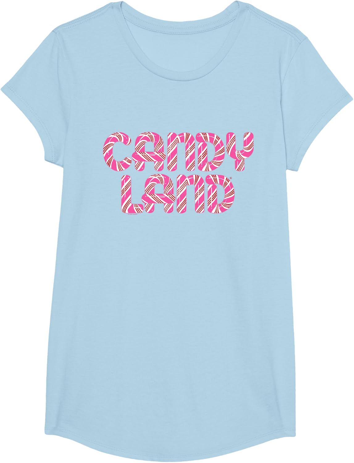 Candy Land Retro 90's Logo T-Shirt - Girls Baby Blue