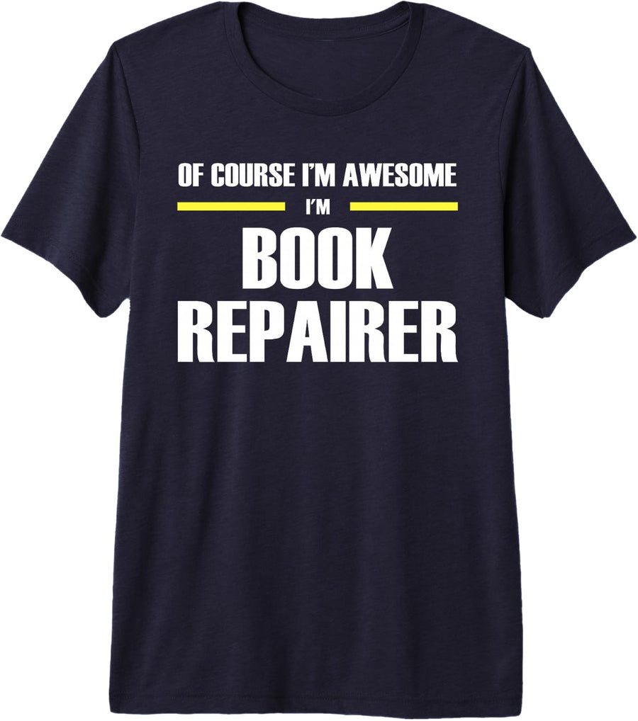 The Original Awesome Book Repairer Premium Tri-Blend T-Shirt - Navy Blue