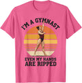 I'm A Gymnast Even My Hands Funny Gymnastics T-Shirt - Pink Heather