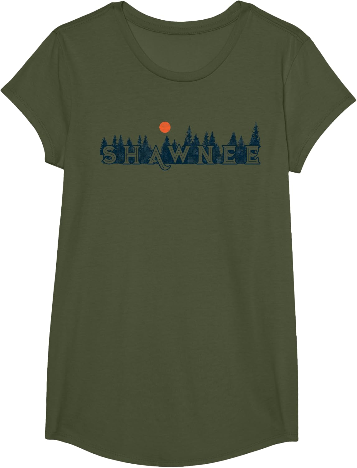 Rock climbing SHAWNEE National Forest Retro Vintage T-Shirt - Girls Olive Green