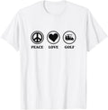Peace Love Golf T-Shirt - White