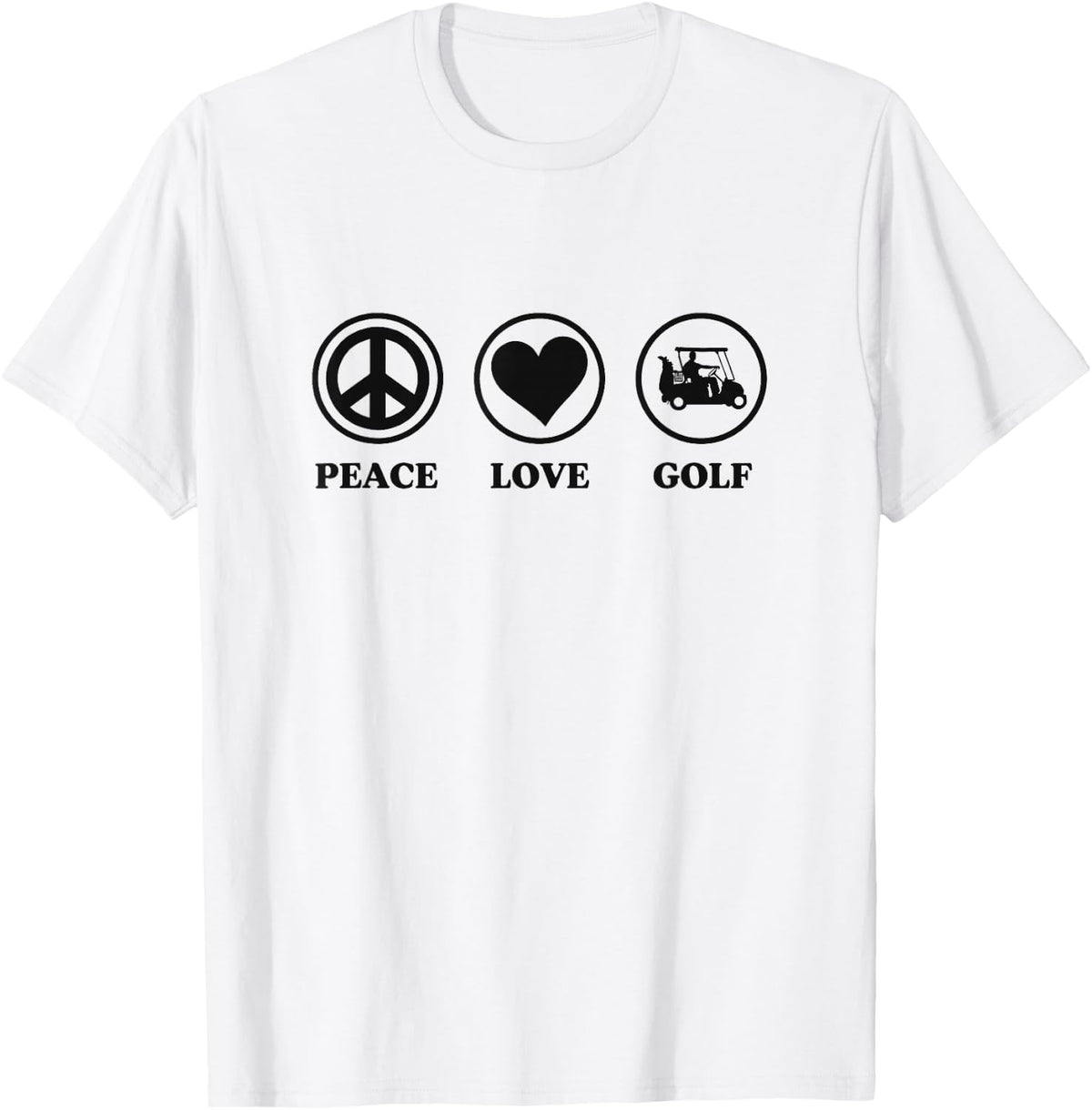 Peace Love Golf T-Shirt - White