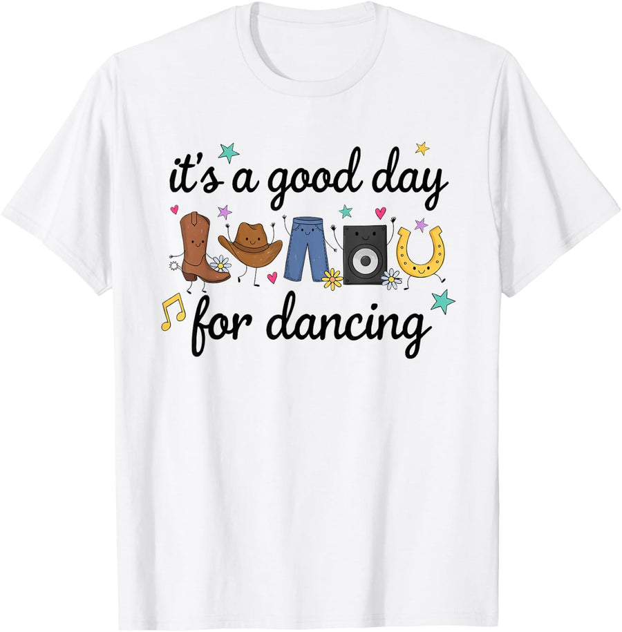 Line Dancing Country Line Dance Instructor T-Shirt - White