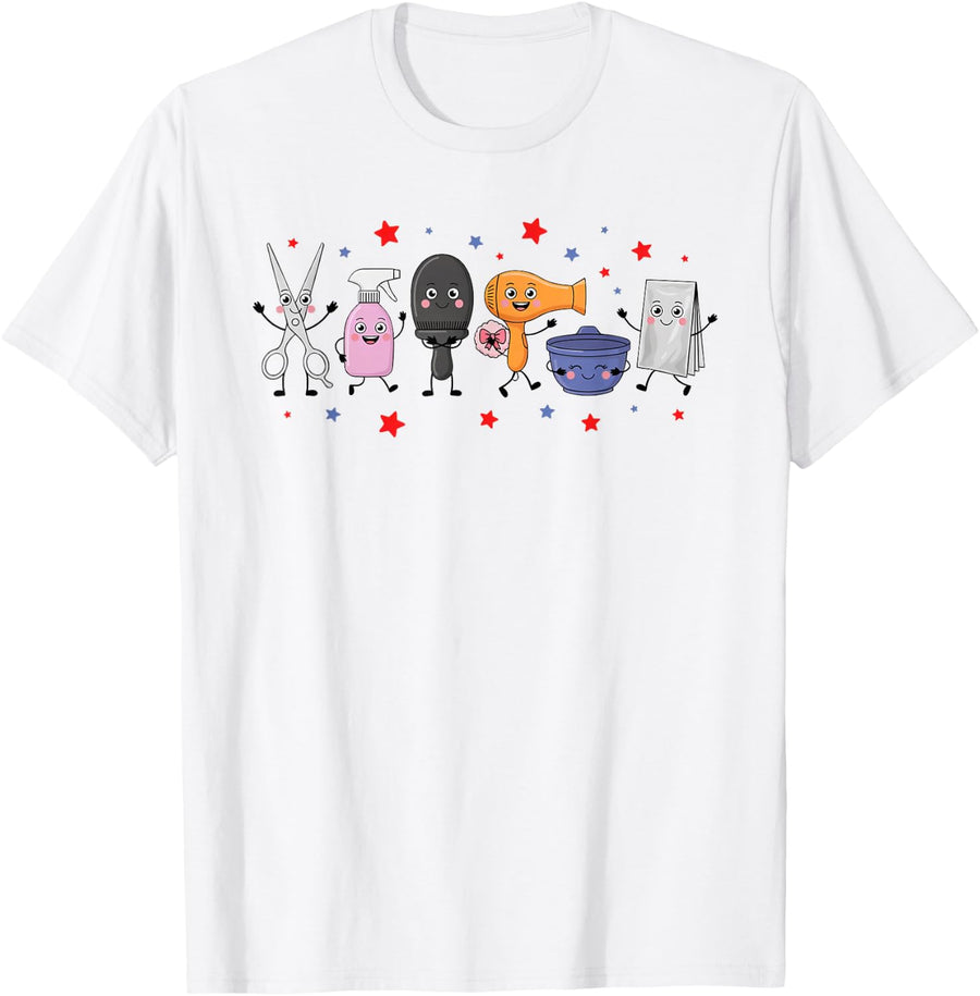 Hairstylist Hair Designer Styling Cutting Coloring T-Shirt - White