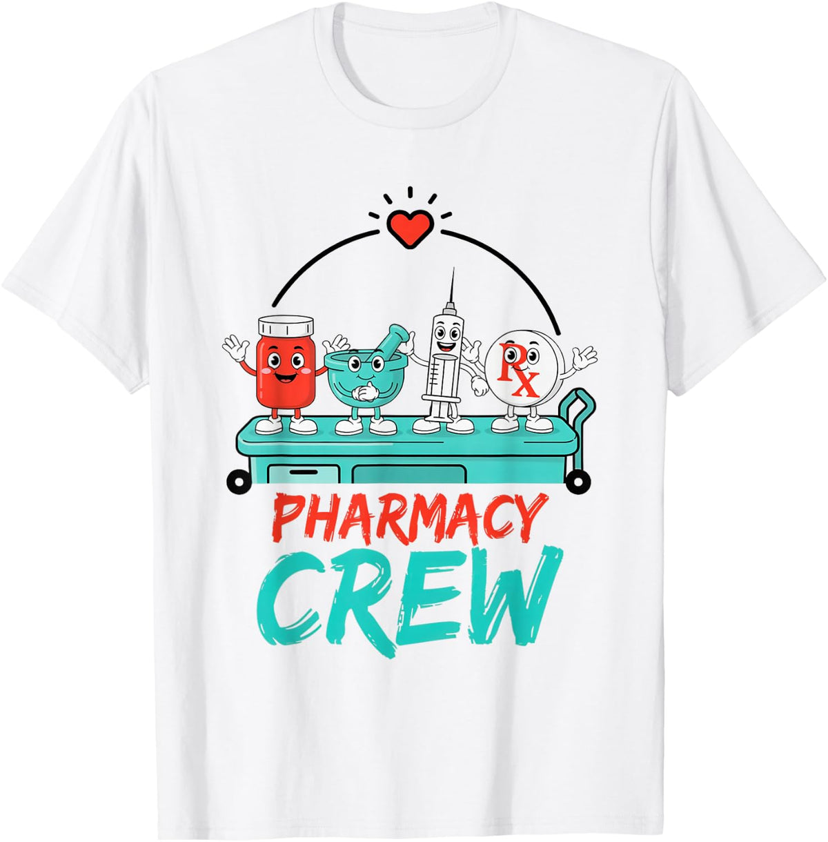 Inpatient Hospital Pharmacy Institutional Compounding Tech T-Shirt - White