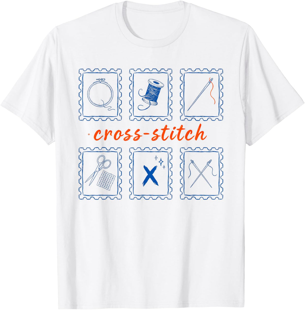 Cross Stitcher Counted Needlecraft T-Shirt - White