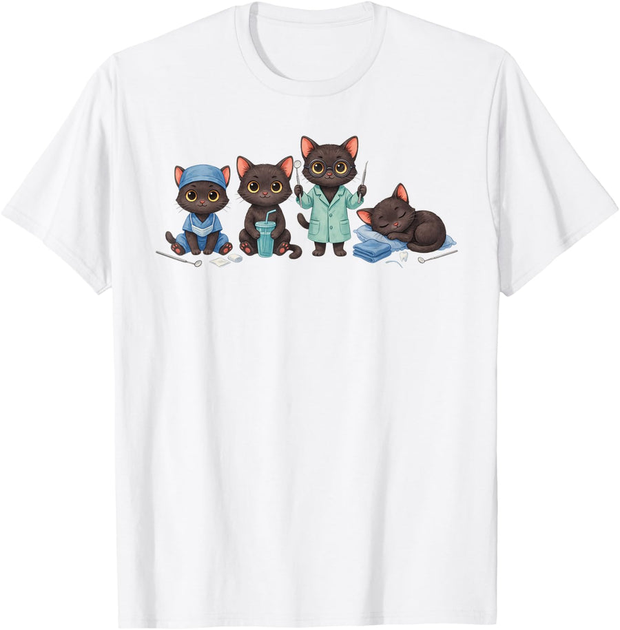 Oral Surgery Assistant Surgical Dental Nurse OMS Auxiliary T-Shirt - White