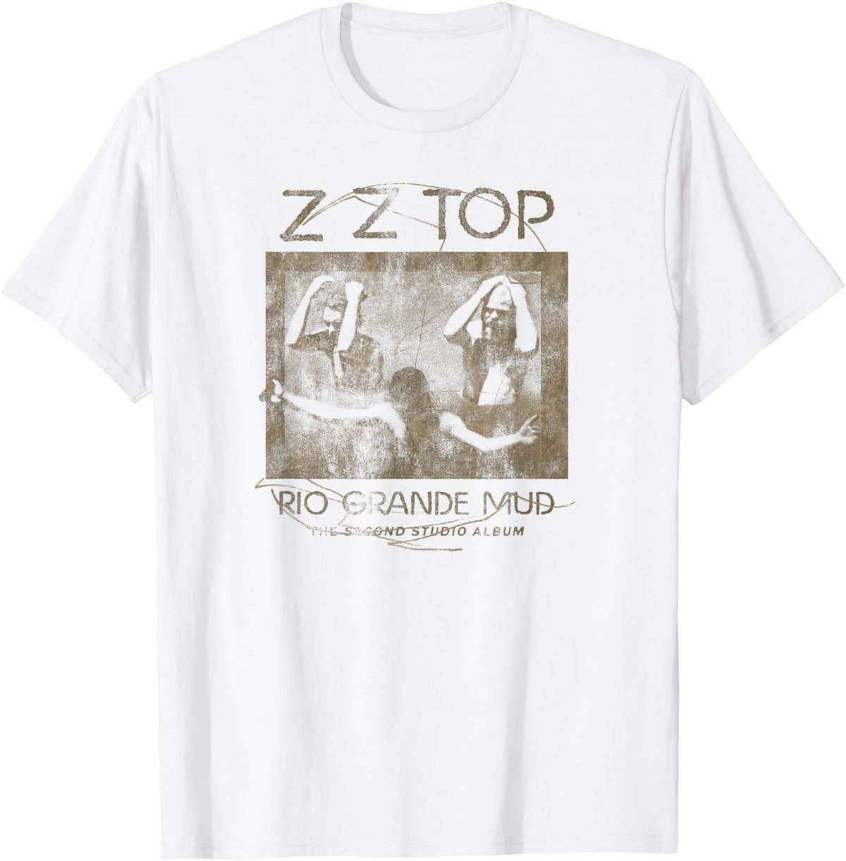 ZZ Top Rio Grande Mud T-Shirt - White