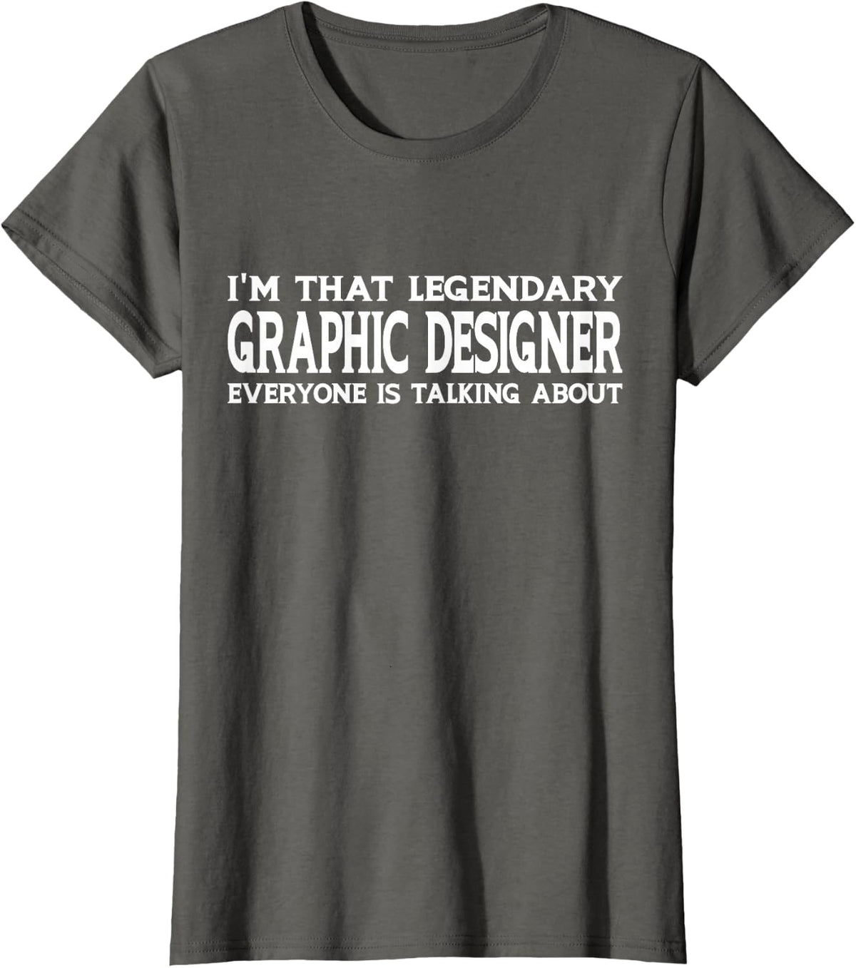 Graphic Designer Job Title Employee Funny Graphic Designer T-Shirt - Asphalt Grey