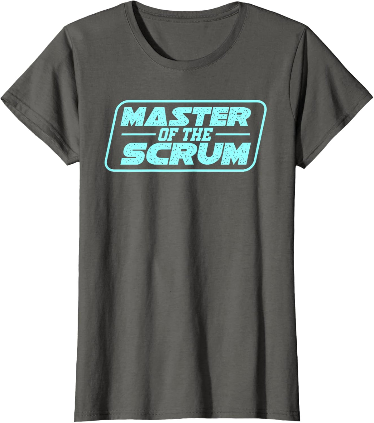 Master of Scrum Agile Project Management Funny PM Coach T-Shirt - Asphalt Grey