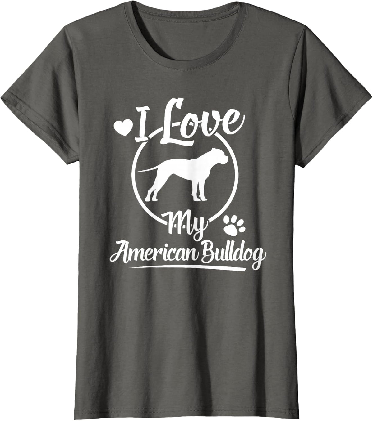 American Bulldog Owner T-Shirt - Asphalt Grey