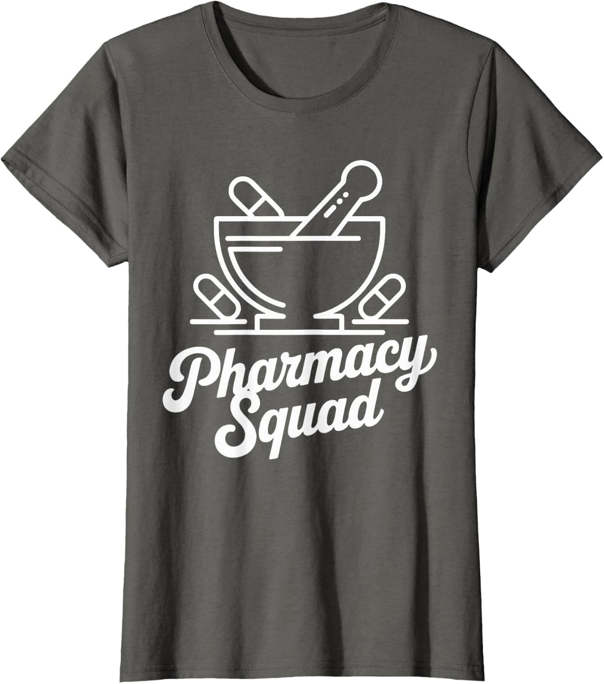 Pharmacy Squad Funny Pharmacy Technician T-Shirt - Asphalt Grey