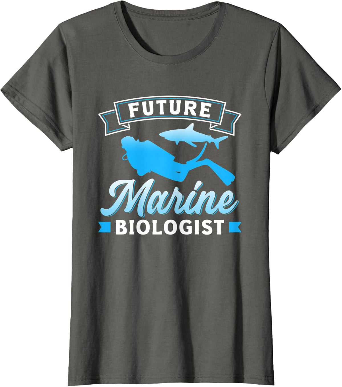 Future Marine Biologist Ocean Biologist Costume for Students T-Shirt - Asphalt Grey