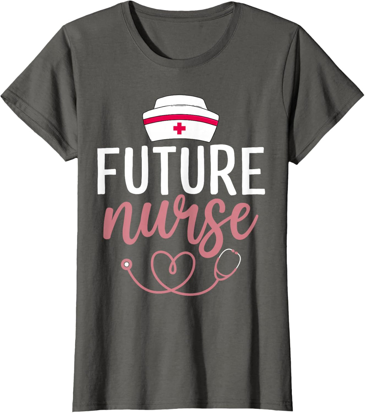 Future Nurse T-Shirt Soon To Be Nurse T-Shirt - Asphalt Grey