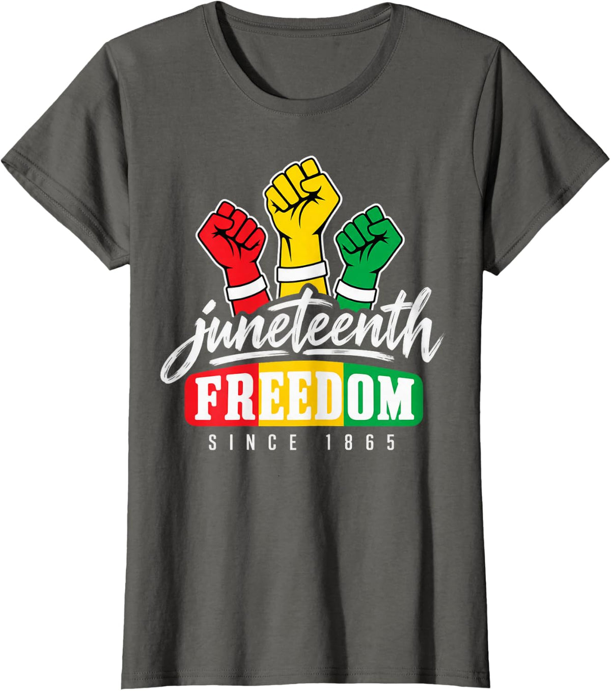 Pan African Flag 1865 T-Shirt - Asphalt Grey