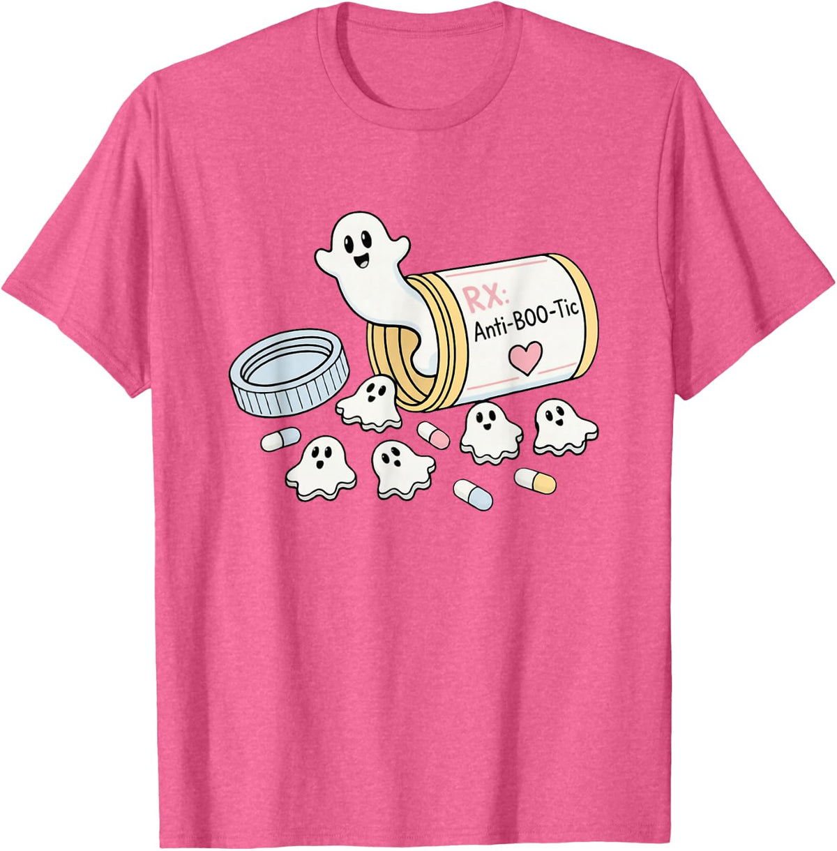 Retro NICU Nurse Halloween Boo Boo Crew Fall Nursing Team T-Shirt - Pink Heather
