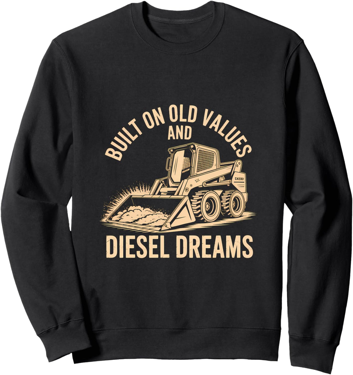 Heavy Equipment Operator Snow Power Ready Sweatshirt - Adult Unisex Black