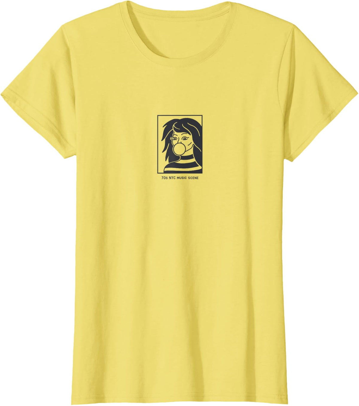 Minimalist art for music aficionado. Punk rock in the 70s T-Shirt - Lemon Yellow