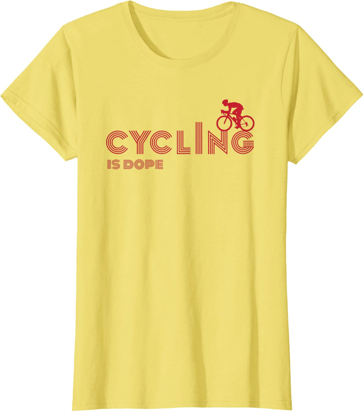 Cycling is Dope T-Shirt - Lemon Yellow