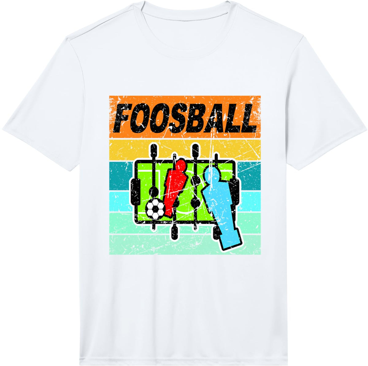 Retro Foosball Shirt Foosball Table for Kids Balls Coffee Performance T-Shirt - White