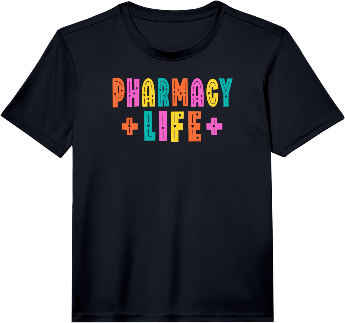 Pharmacy Life - Cute Colorful Pharmacist Tech Technician Performance T-Shirt - Black
