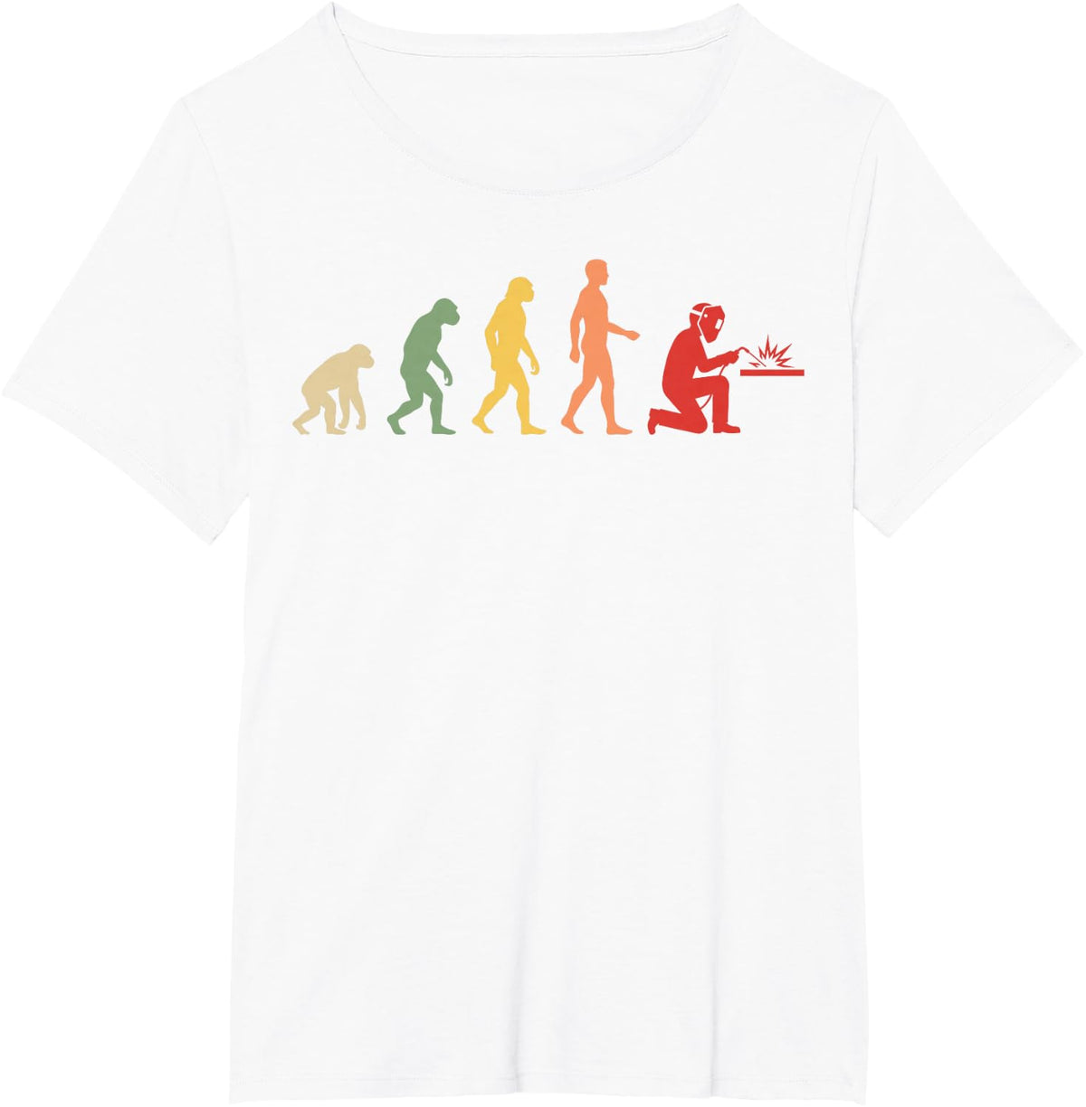 Vintage Evolution Welder Welding Metalworker Metal Weld Tee T-Shirt - White