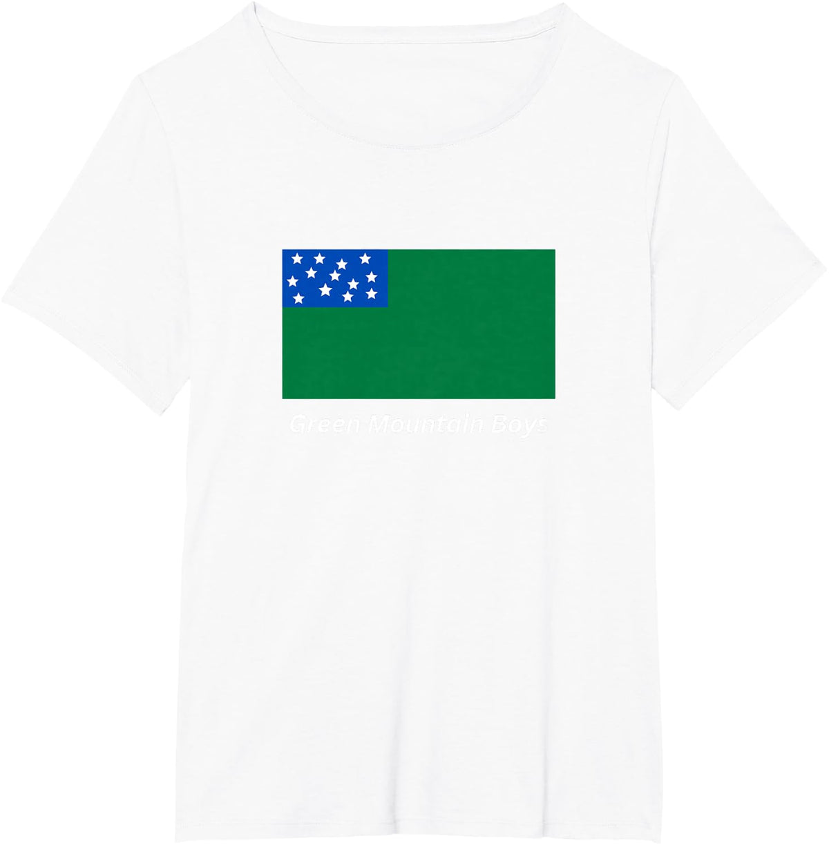 Green Mountain Boys Shirt Vermont Flag Republic T-Shirt - White