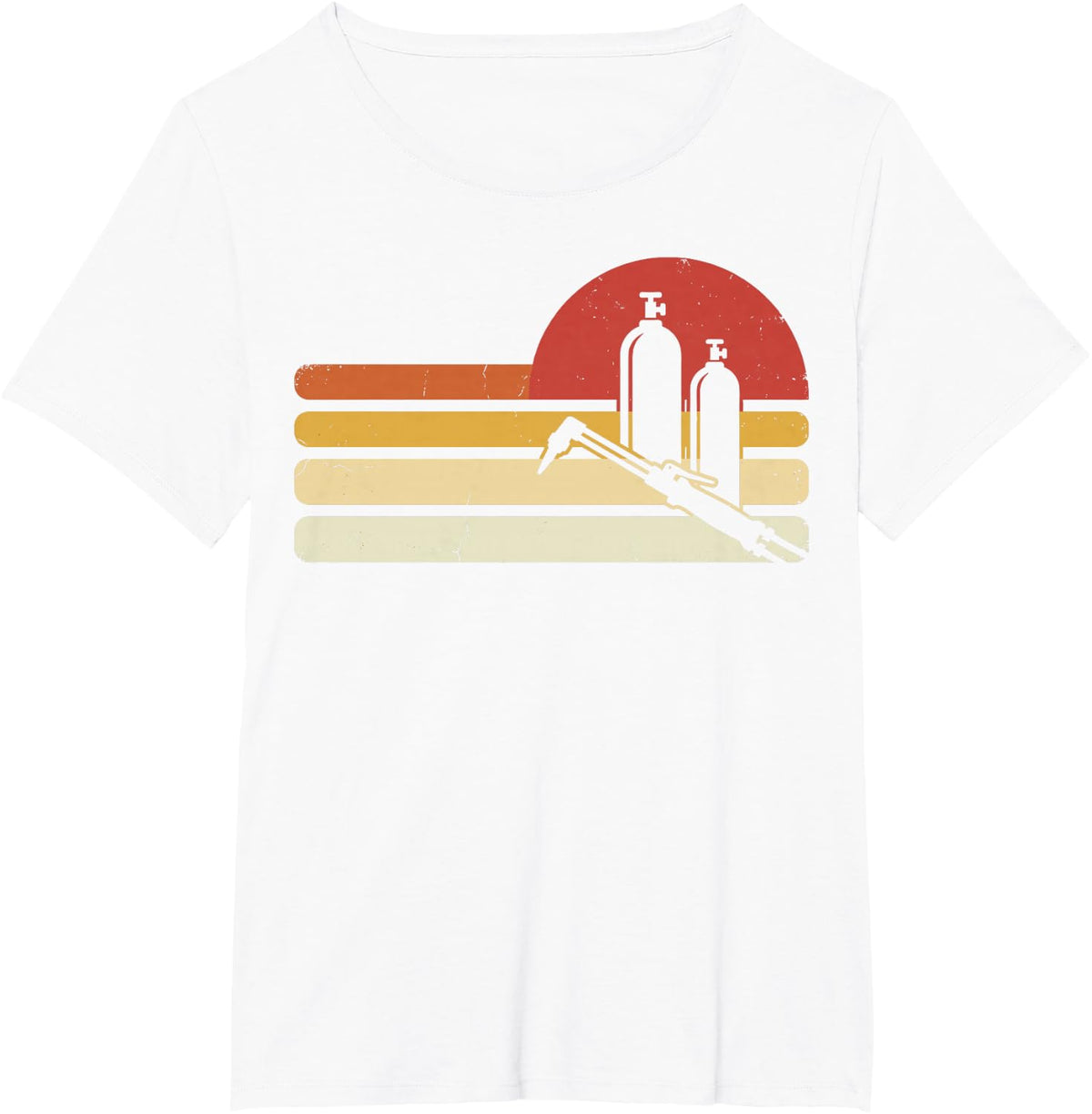 Vintage Retro Welder Welding Metalworker Metal Weld Tee T-Shirt - White