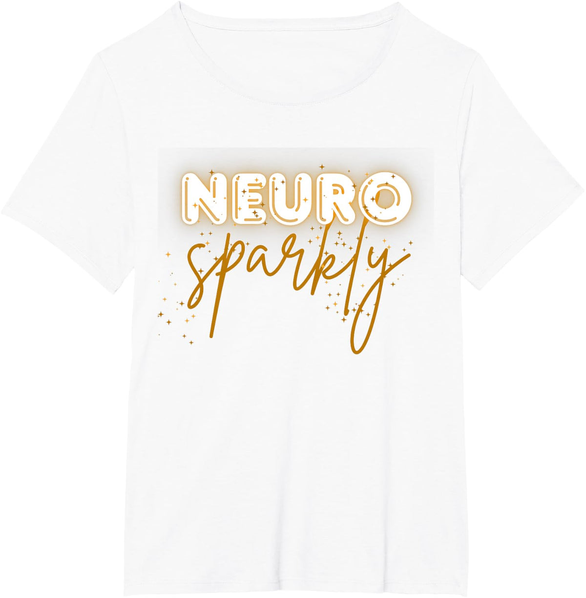 Neurodivergent Neuro Sparkly Autism Spectrum ADHD Awareness T-Shirt - White