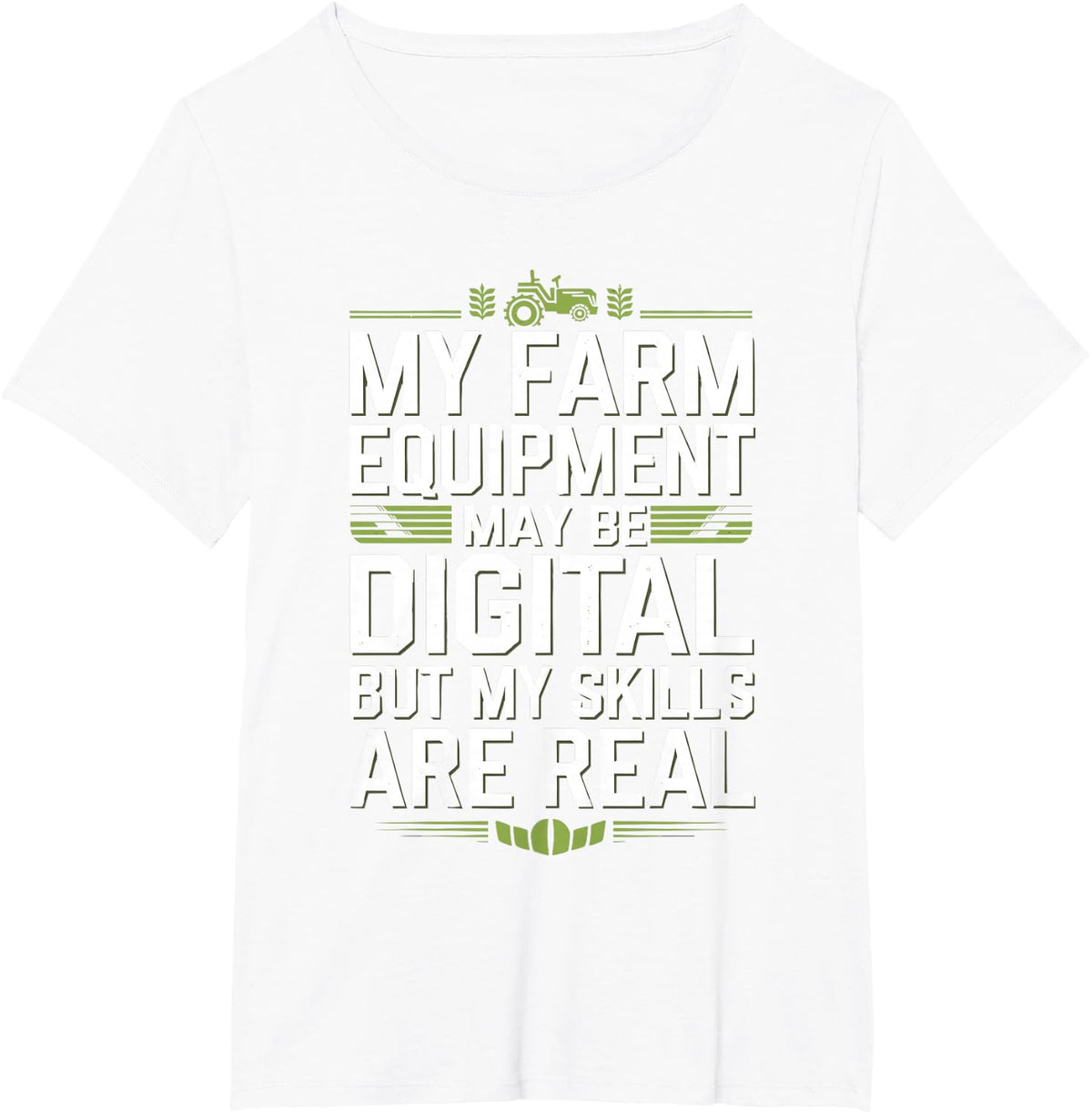 Agricultural Simulation Virtual Farming Game Fan Farm Life T-Shirt - White