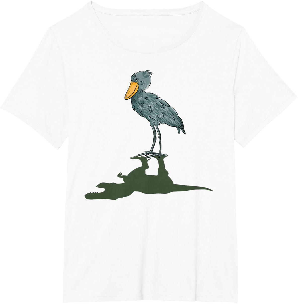 Shoebill Bird Dinosaur Shoebill Stork T-Shirt - White