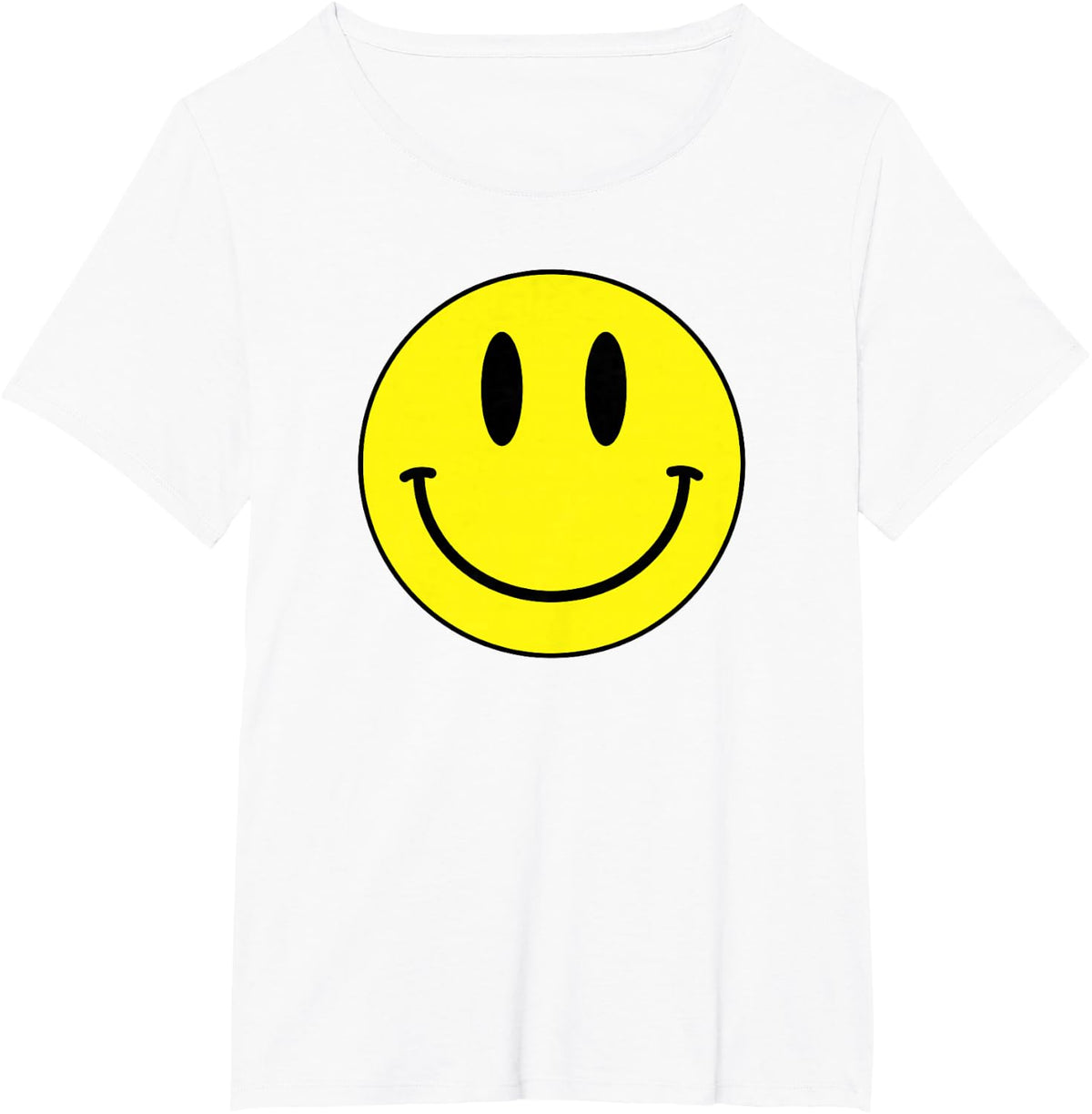 Classic Smile T Shirt Retro 80s Acid House Emoticon T-Shirt - White