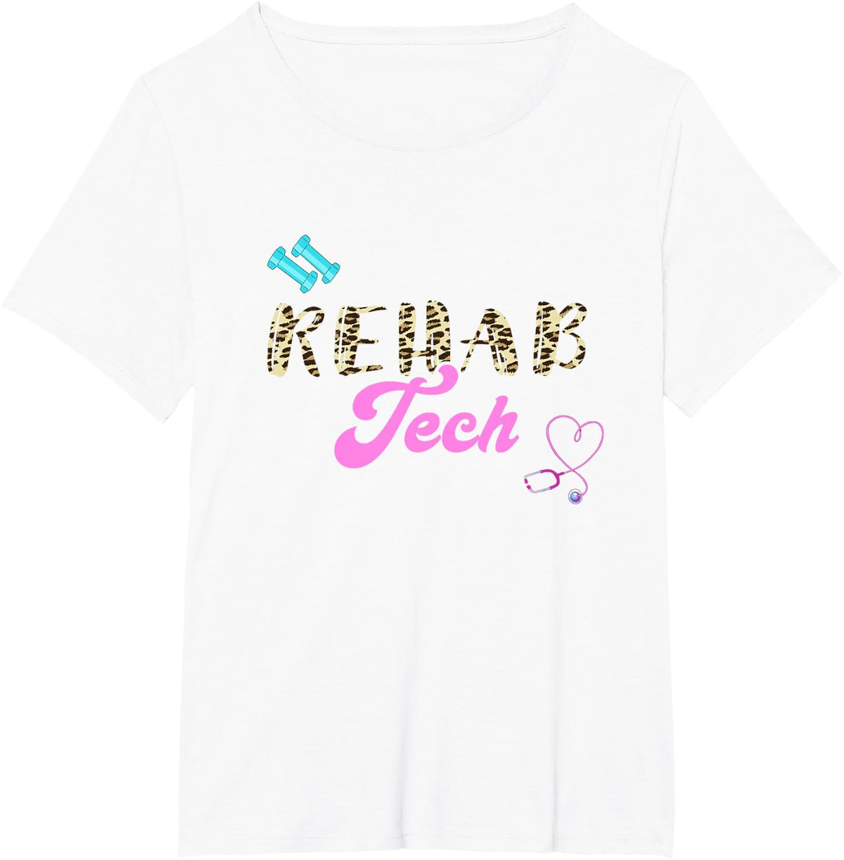 Rehab Tech Physical Therapy Rehabilitation Technician Work T-Shirt - White