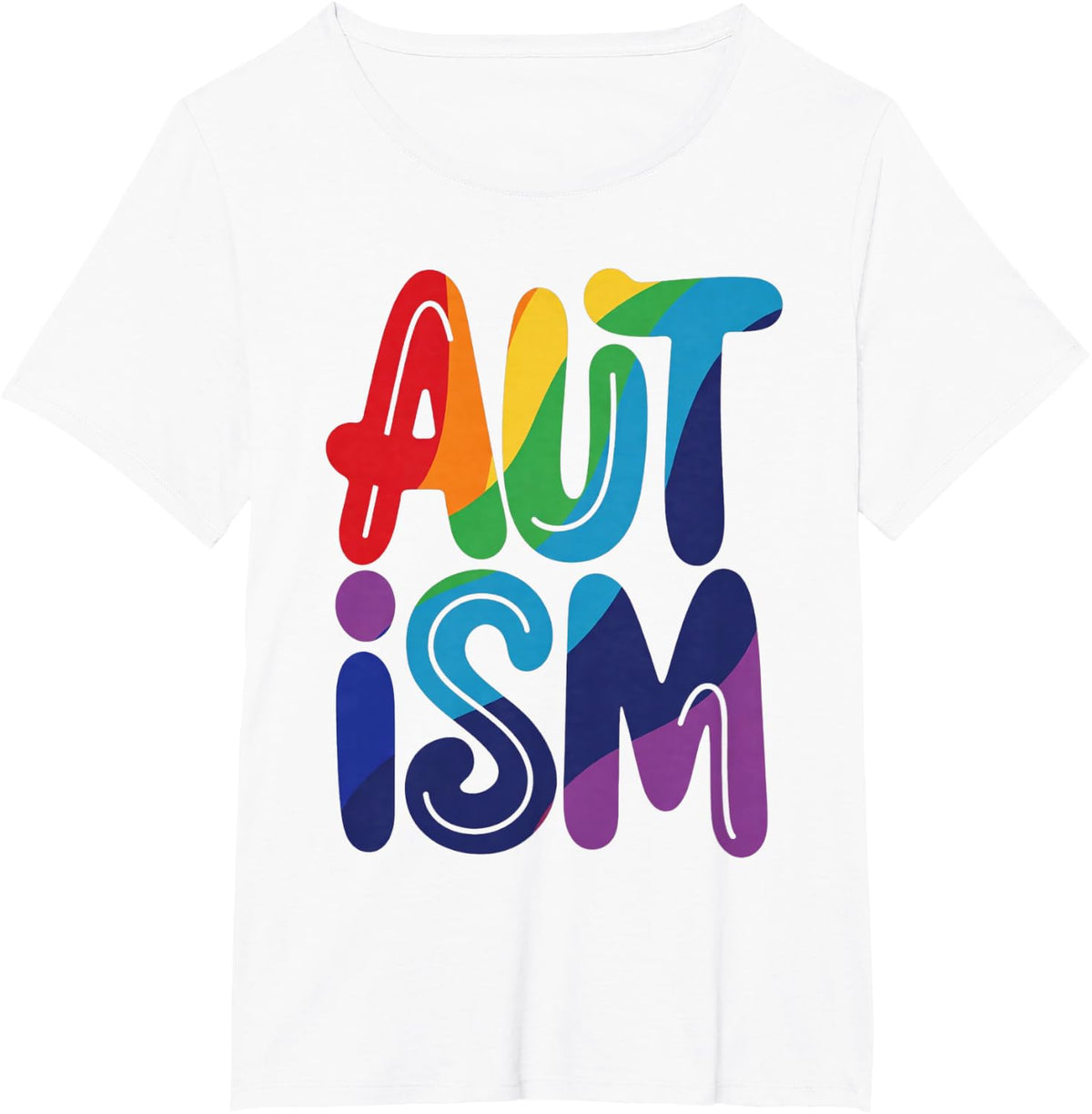Autism Acceptance Neurodiversity Message T-Shirt - White