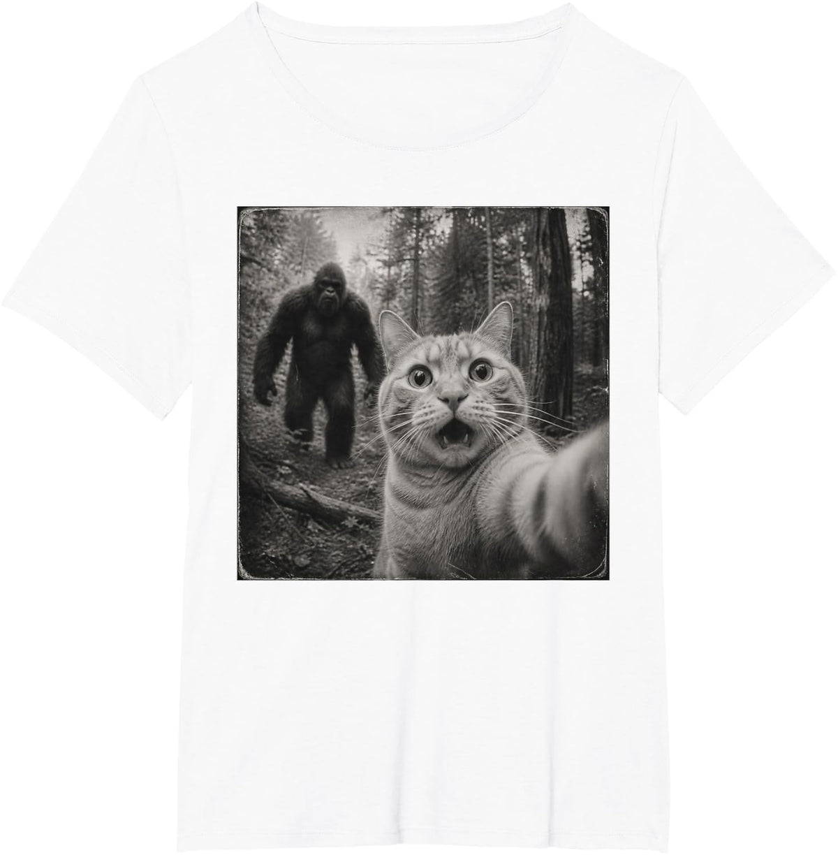 Funny Ginger Cat T-Shirt - White