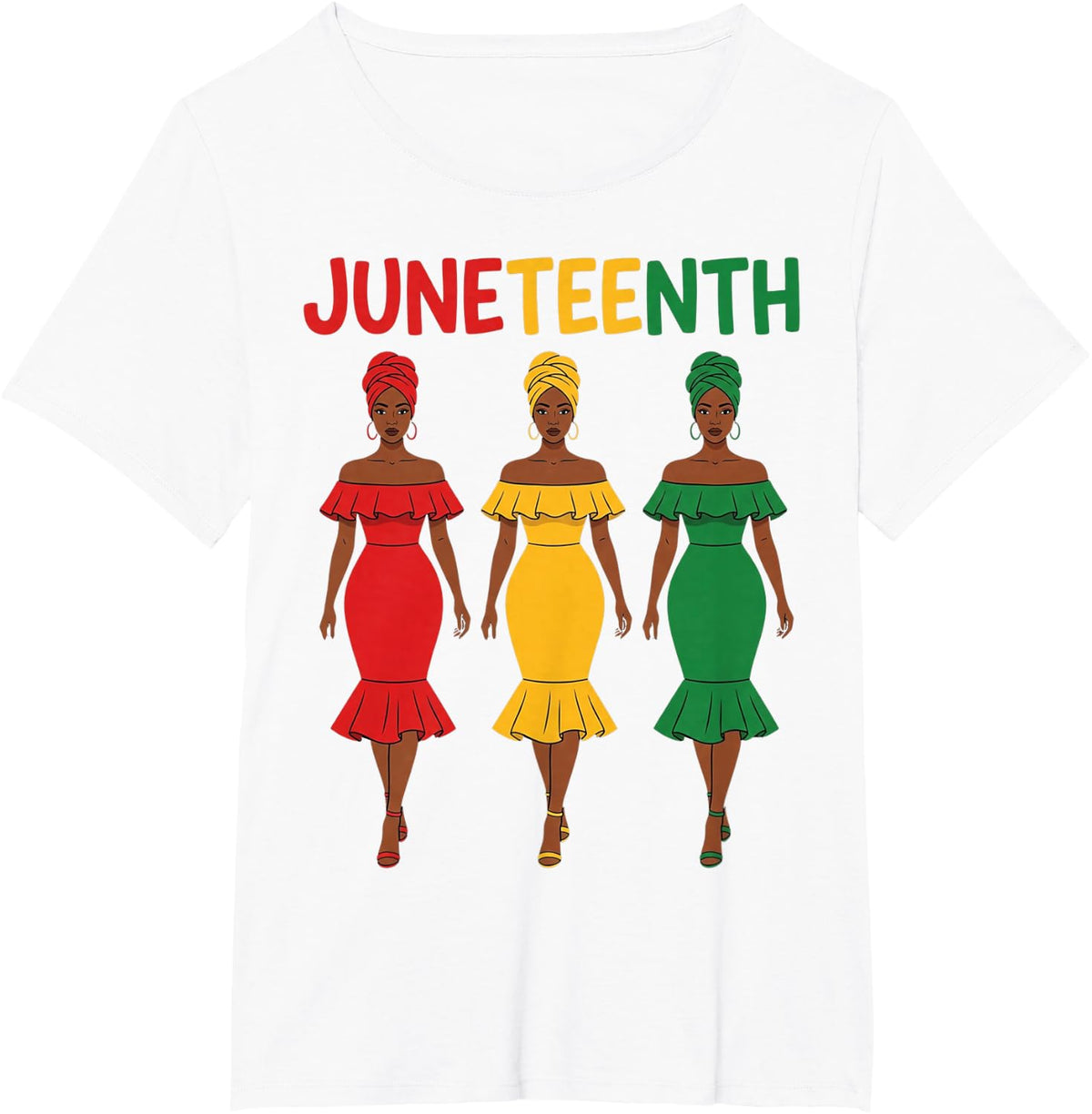 Juneteenth African American Black Women Heritage Black Pride T-Shirt - White